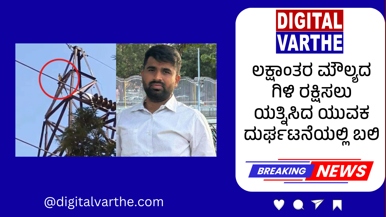 ಲಕ್ಷಾಂತರ ಮೌಲ್ಯದ ಗಿಳಿ ರಕ್ಷಿಸಲು ಯತ್ನಿಸಿದ ಯುವಕ ದುರ್ಘಟನೆಯಲ್ಲಿ ಬಲಿ